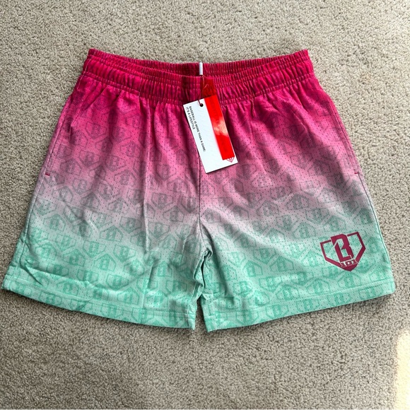 Baseball Lifestyle 101 Other - Youth Large Baseball 101 BL101 gradient shorts watermelon